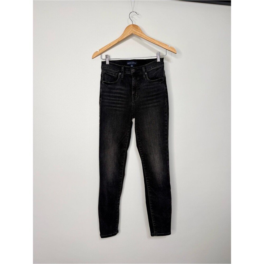 J. Crew Mercantile 10" high-rise skinny jean in Allenham wash Size 24